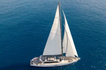 Luxury gulet for charter in a scenic Mediterranean destination, ideal for private yacht rentals and yacht holidays.